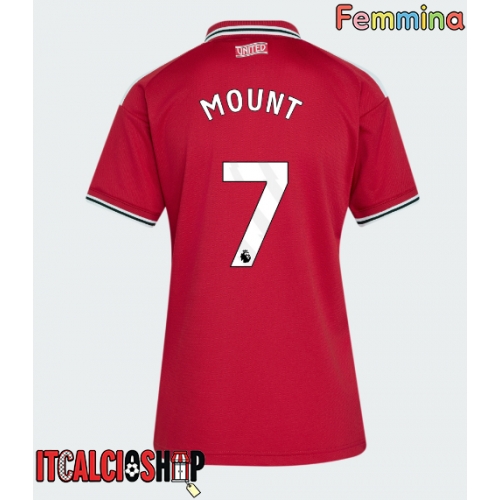 Manchester United Mason Mount #7 Prima Maglia Femmina 2026-27 Manica Corta
